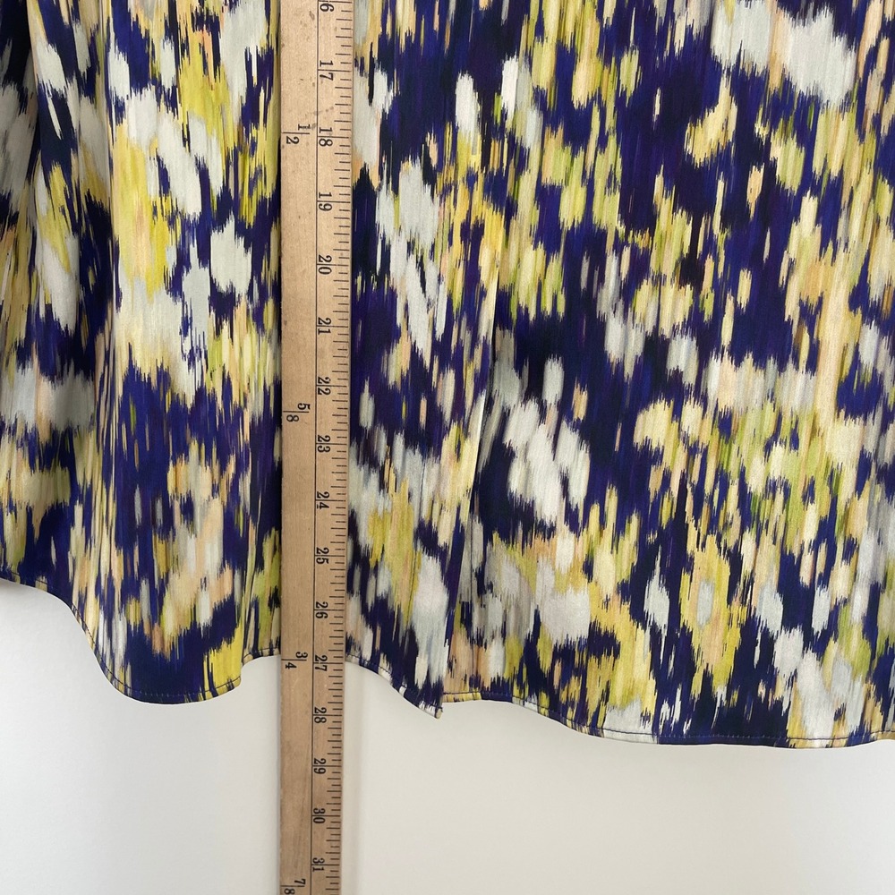 Lafayette 148 $698 New York Scottie Ink Blouse Silk Multicolor‎ Size Medium - Picture 12 of 12